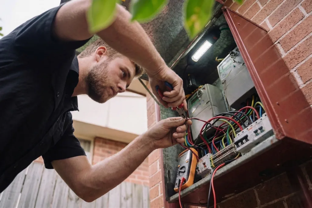 Queenscliff electrician performing electrical work